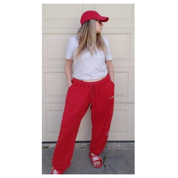 MADHAPPY Vintage Goods Heritage Red Sweatpants - Picture 3 of 11